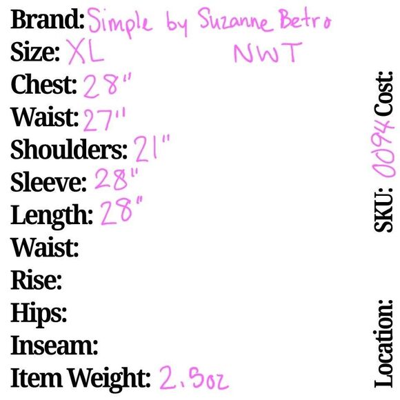 Simple Suzanne Betro Semi-sheer Green Stripe Tunic Top Dolman Sleeves Size XL - Picture 7 of 7